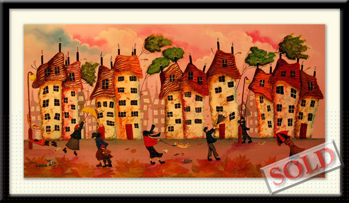 Autumn in the Wind - original art by Josie Lee