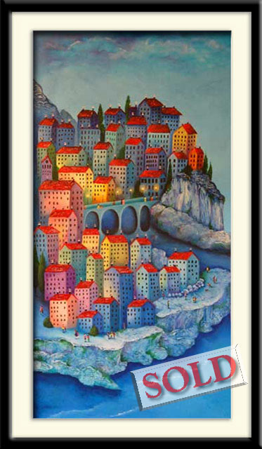 Dusk on the Mountain - original art by Josie Lee
