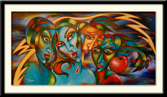 The Judgement of Paris - original art by Josie Lee