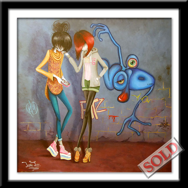 Off the Wall - original art by Josie Lee