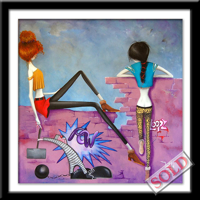 On the Wall - original art by Josie Lee