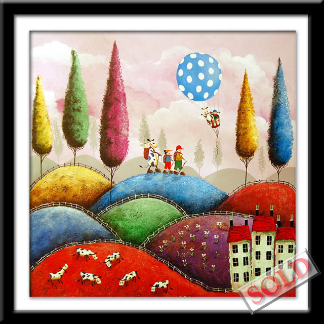 Taking a Stroll - original art by Josie Lee