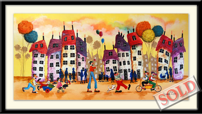 The Clowns - original art by Josie Lee