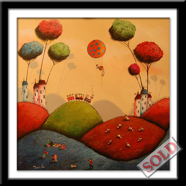 The Cow Ride - original art by Josie Lee