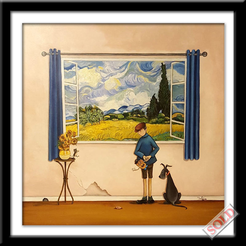 View With a Room Series Falling on Deaf Ears! - original art by Josie Lee