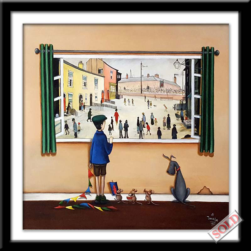 View With a Room Series - Follow the Band - original art by Josie Lee