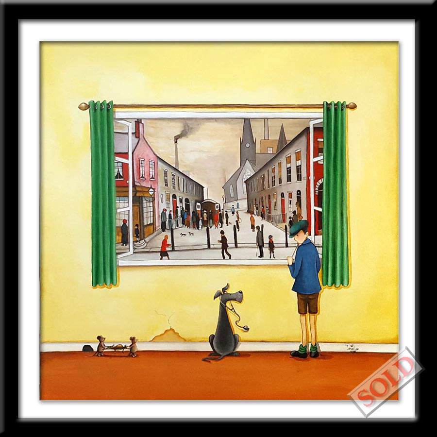 View With a Room Series Is it Catching? - original art by Josie Lee
