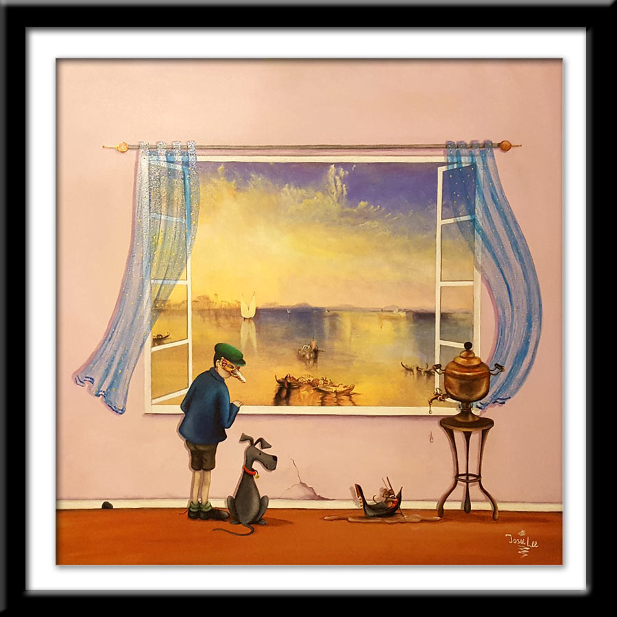 View With a Room Series - Just One Cornetto! - original art by Josie Lee