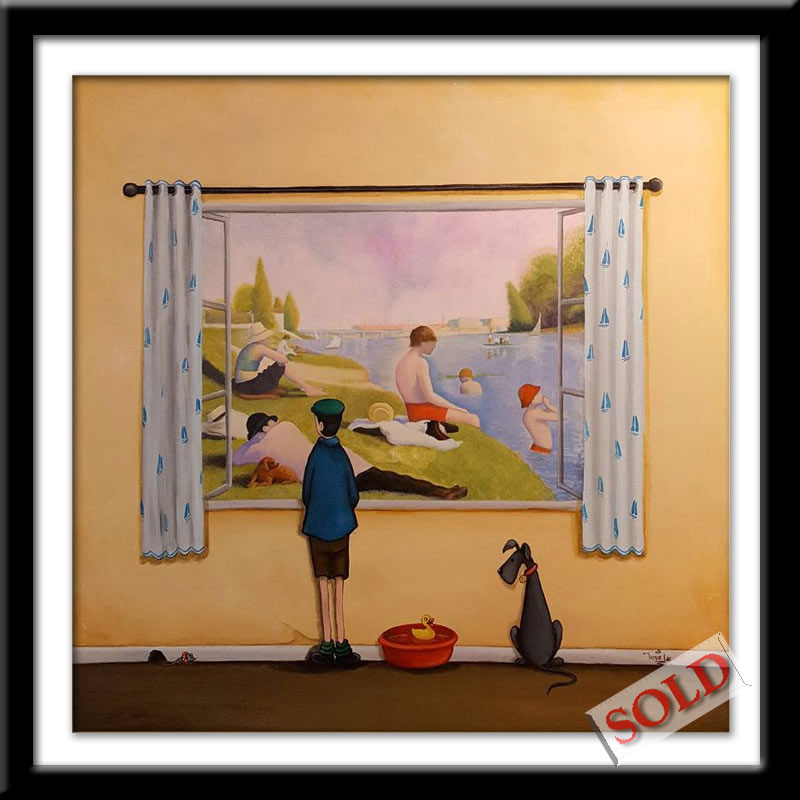 View With a Room Series Love a Duck - original art by Josie Lee